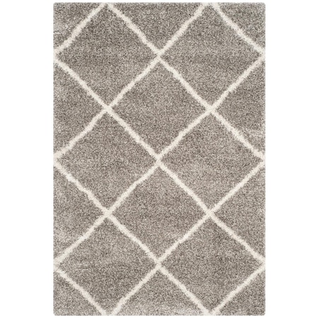 Safavieh 11 x 15 ft. Large Rectangle Hudson Shag Power Loomed RugGrey & Ivory SGH281B-1115
